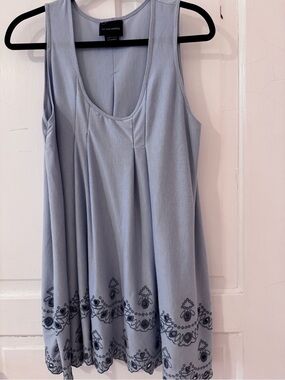 LIV Los Angeles Light Gray Scoop Neck Dress